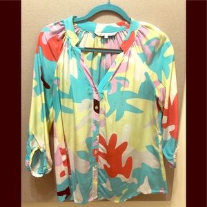 Annie Griffin Silk Button-down Blouse